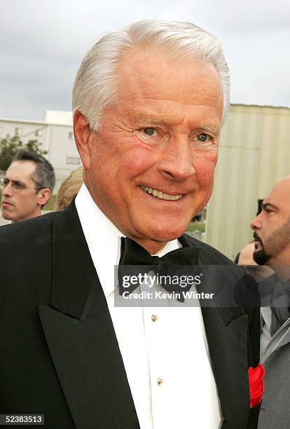 Actor Lyle Waggoner arrives at the 2005 TV Land Awards at Barker Hangar on March 13, 2005 in Santa Monica, California.