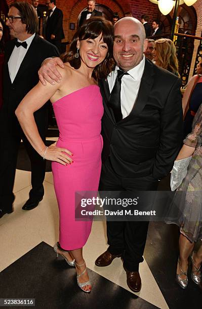 Jo Hartley and Shane Meadows arrive for the British Academy Television Craft Awards at The Brewery on April 24, 2016 in London, England.