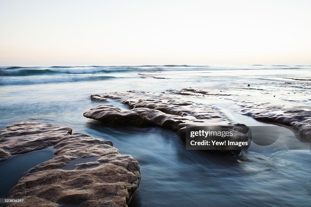 Rock platform, Encinitas, California, USA