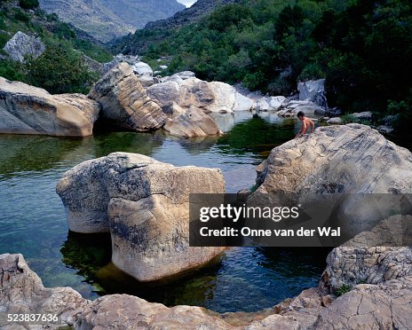 African River Rocks Rocks In Bainskloof River In South Africa High-Res Stock Photo - Getty ...