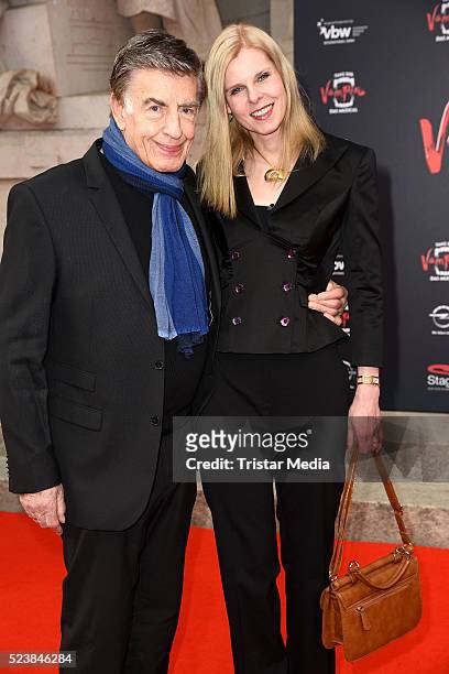 Rolf Kuehn and wife Melanie Kuehn attend the 'Tanz der Vampire' Musical Premiere on April 24, 2016 in Berlin, Germany.
