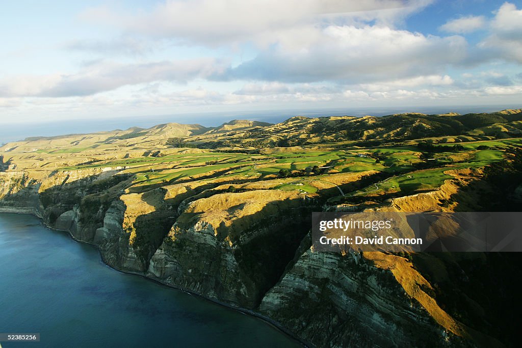 Cape Kidnappers Aerial of the course