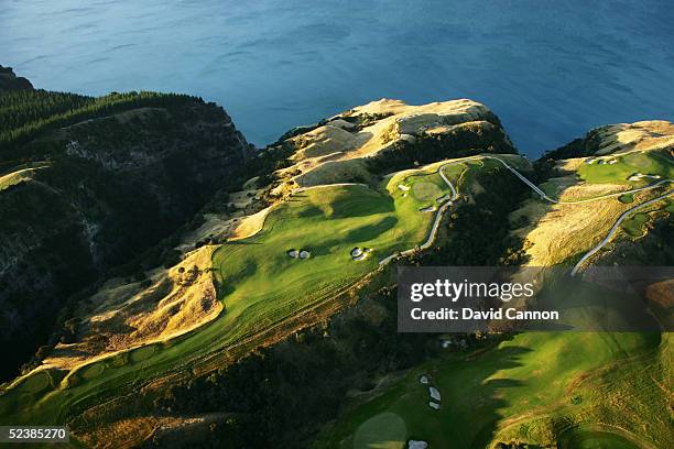 The 5th, 6th, and 7th holes at Cape Kidnappers, on January 11 in Hawkes Bay, New Zealand.