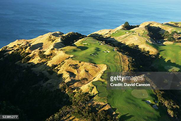 The 4th, 5th, 6th, 7th and 8th holes at Cape Kidnappers, on January 11 in Hawkes Bay, New Zealand.