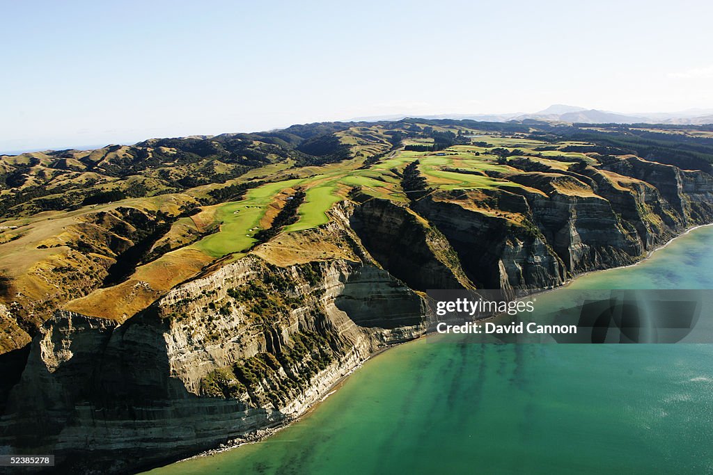 Cape Kidnappers Aerial of the course