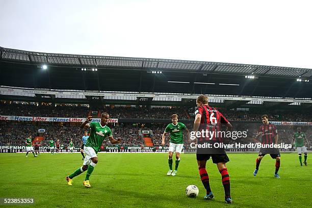 Uebersicht waehrend des 1.Bundesligaspiels zwischen SV Werder Bremen und Eintracht Frankfurt im Weserstadion am 14 September, 2013 in Bremen, Germany.