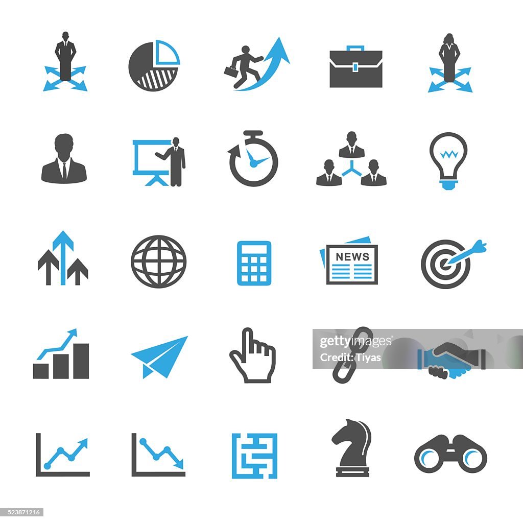 Business Strategy Icon Set