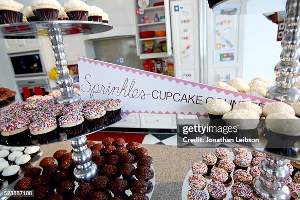 Sprinkles Cupcakes are seen during Safe Kids Day 2016 presented by Nationwide at Smashbox Studios on April 24, 2016 in Los Angeles, California.