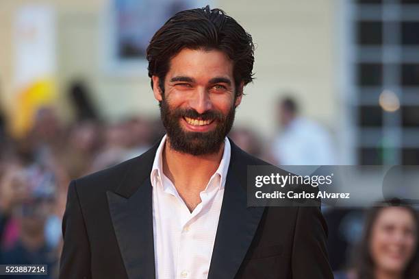 Actor Ruben Cortada attends "Rumbos" premiere at the Cervantes Theater during the 19th Malaga Film Festival on April 24, 2016 in Malaga, Spain.