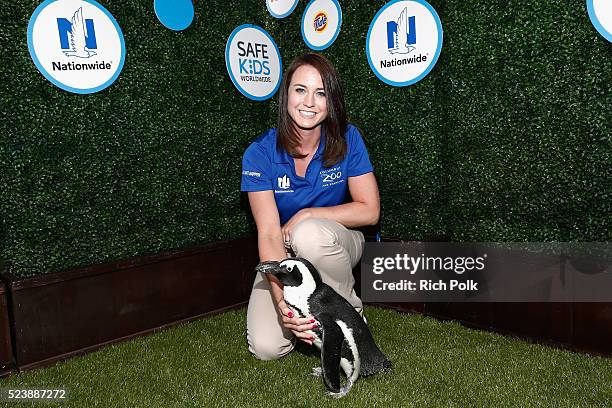 Columbus Zoo staffer attends Safe Kids Day 2016 presented by Nationwide at Smashbox Studios on April 24, 2016 in Los Angeles, California.