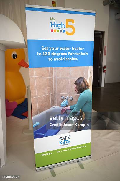 Product display at Safe Kids Day 2016 presented by Nationwide at Smashbox Studios on April 24, 2016 in Los Angeles, California.