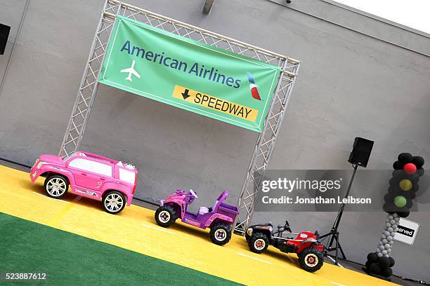 American Airlines display at Safe Kids Day 2016 presented by Nationwide at Smashbox Studios on April 24, 2016 in Los Angeles, California.