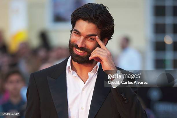 Actor Ruben Cortada attends "Rumbos" premiere at the Cervantes Theater during the 19th Malaga Film Festival on April 24, 2016 in Malaga, Spain.
