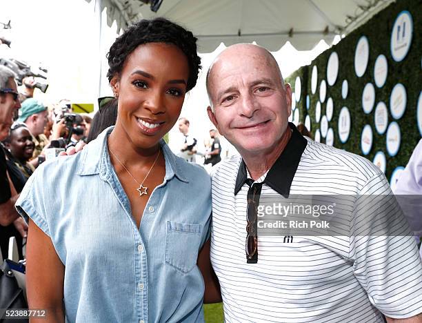 Singer Kelly Rowland and Dr. Peter S. Waldstein attend Safe Kids Day 2016 presented by Nationwide at Smashbox Studios on April 24, 2016 in Los...