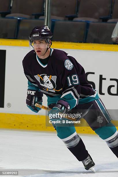 Player Andy Mcdonald of the Anaheim Mighty Ducks.