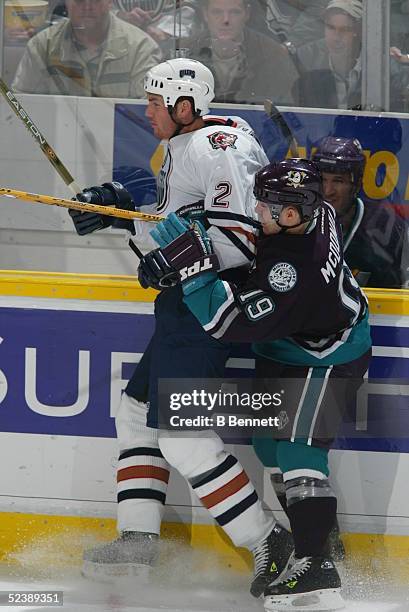 Player Andy Mcdonald of the Anaheim Mighty Ducks.