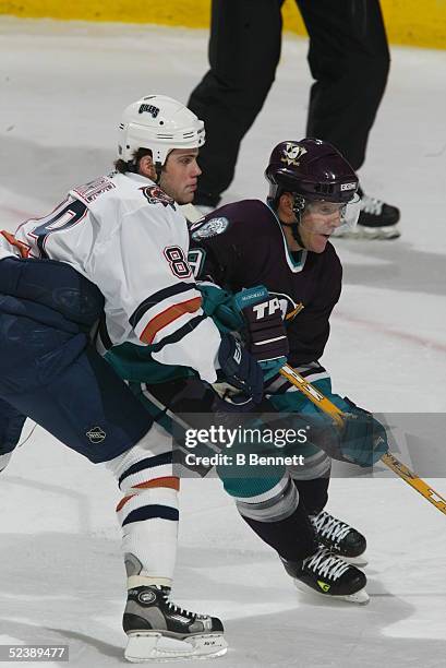 Player Andy Mcdonald of the Anaheim Mighty Ducks.