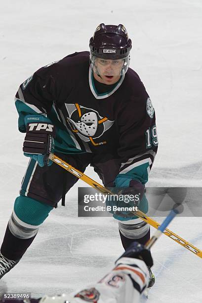 Player Andy Mcdonald of the Anaheim Mighty Ducks.