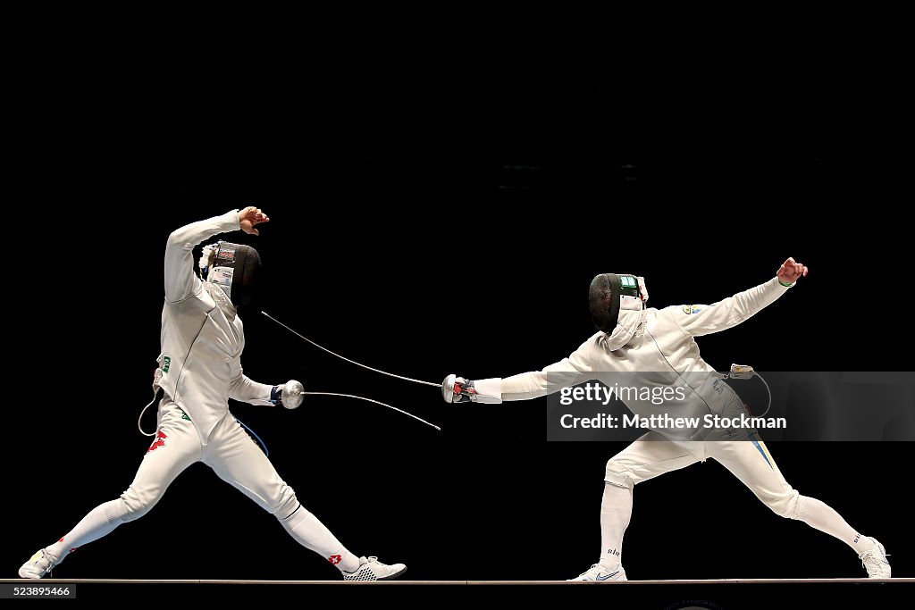International Fencing Tournament - Aquece Rio Test Event for the Rio 2016 Olympics