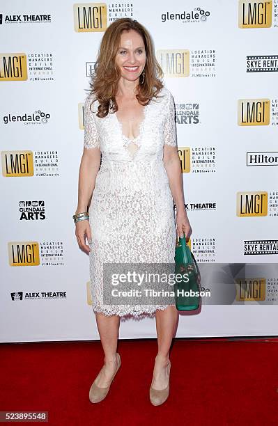 Amy Brenneman attends the 3rd annual Location Managers Guild International Awards at The Alex Theatre on April 23, 2016 in Glendale, California.