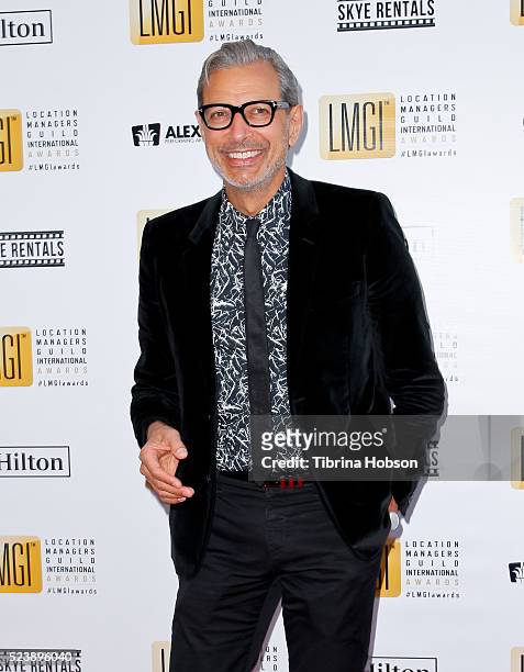 Jeff Goldblum attends the 3rd annual Location Managers Guild International Awards at The Alex Theatre on April 23, 2016 in Glendale, California.