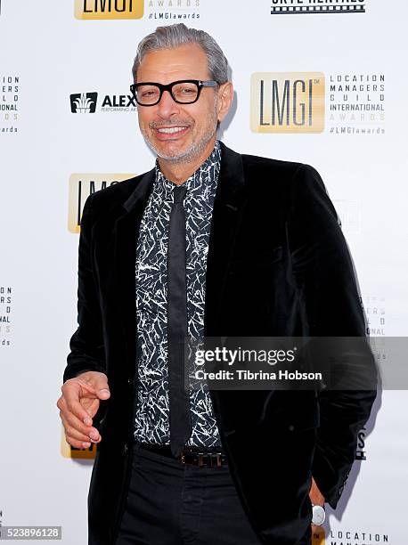 Jeff Goldblum attends the 3rd annual Location Managers Guild International Awards at The Alex Theatre on April 23, 2016 in Glendale, California.