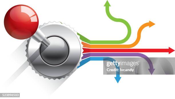 control the direction - lever stock illustrations