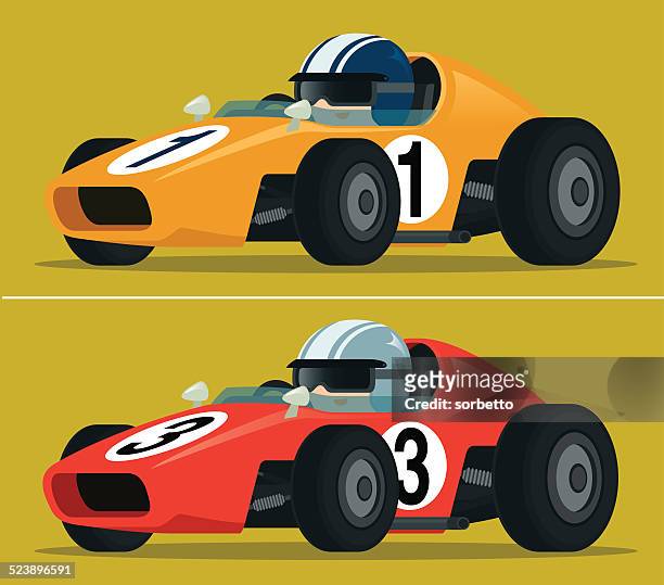rennwagen - race car driver stock-grafiken, -clipart, -cartoons und -symbole