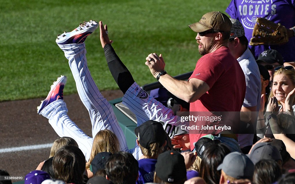 Colorado Rockies versus the Los Angeles Dodgers