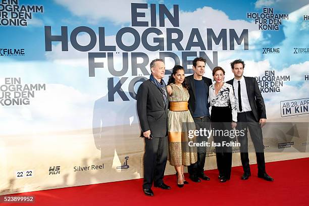 American actor Tom Hanks, british actress Sarita Choudhury, producer Tom Tykwer, danish actress Sidse Babett Knudsen and american actor Alexander...