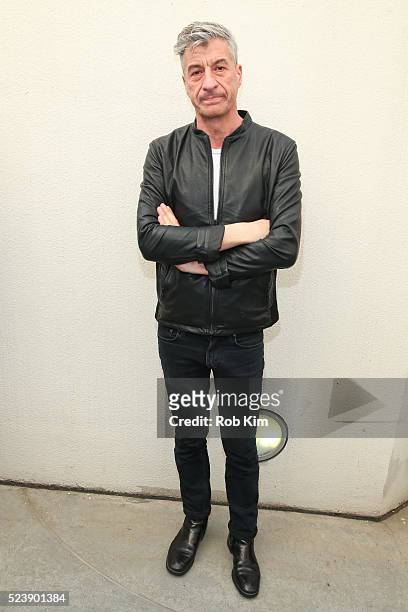 Maurizio Cattelan attends the screening for "Maurizio Cattelan: Be Right Back" during the 2016 Tribeca Film Festival at Guggenheim Museum on April...