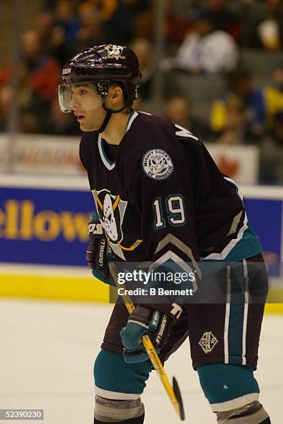 Player Andy Mcdonald of the Anaheim Mighty Ducks.