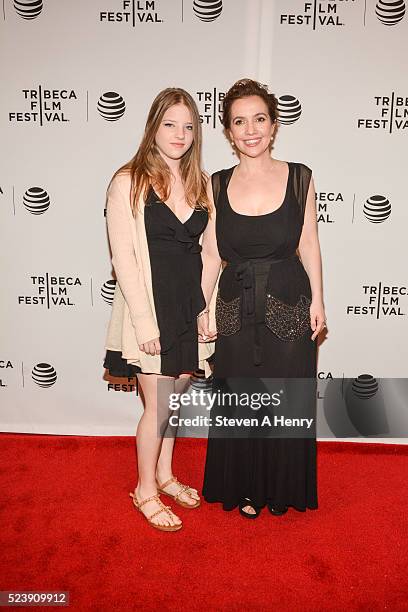 Francesca Scorsese and Director Domenica Cameron Scorsese attend the "Almost Paris" premiere during the 2016 Tribeca Film Festival at Chelsea Bow Tie...
