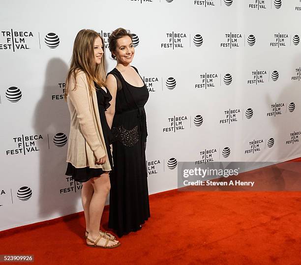 Francesca Scorsese and Director Domenica Cameron Scorsese attend the "Almost Paris" premiere during the 2016 Tribeca Film Festival at Chelsea Bow Tie...