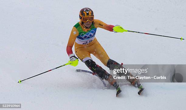 Winter Olympics, Vancouver, 2010 Brigitte Acton, Canada, in action in the Alpine Skiing Ladies Slalom at Whistler Creekside, Whistler, during the...