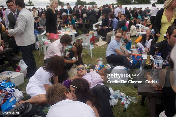 Racegoers enjoy the scene at the Royal Ascot. After over a decade of Labour Government in Great Britain the gap between the wealthy and the poor is...