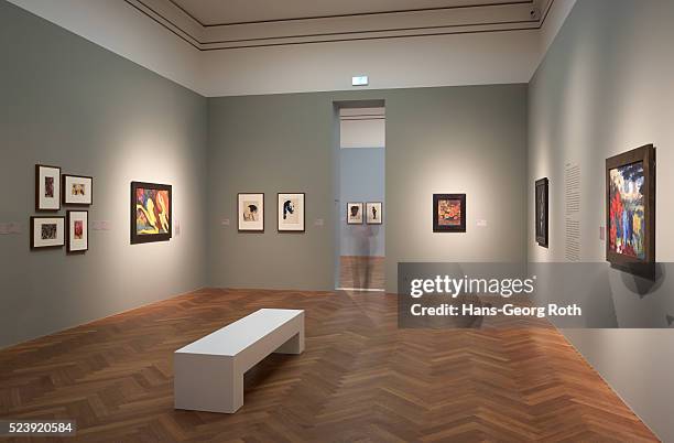 Germany, Hesse, Frankfort on the Main, , St��del Museum, Exhibition Opening Expressionist Emil Nolde