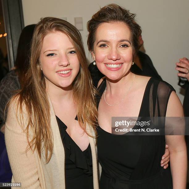 Actress Francesca Scorsese and director Domenica Cameron-Scorsese attend the "Almost Paris" premiere after party on April 24, 2016 in New York City.