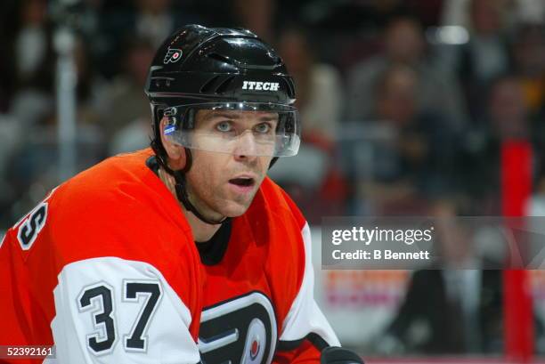 Player Eric Desjardins of the Philadelphia Flyers.