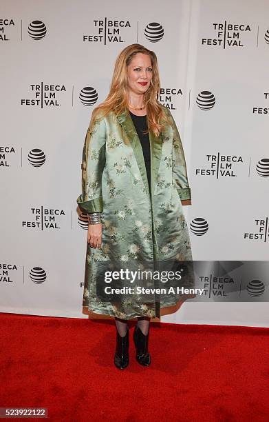 Teressa Tunney attends the "Almost Paris" premiere during the 2016 Tribeca Film Festival at Chelsea Bow Tie Cinemas on April 24, 2016 in New York...