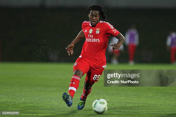 Benfica's midfielder Renato Sanches during the Premier League 2015/16 match between Rio Ave FC and SL Benfica, at Rio Ave Stadium in Vila do Conde on...