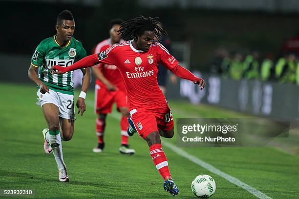 Benfica's midfielder Renato Sanches during the Premier League 2015/16 match between Rio Ave FC and SL Benfica, at Rio Ave Stadium in Vila do Conde on...