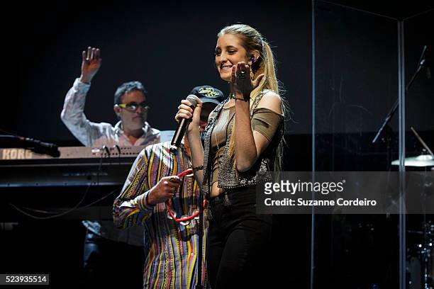 Vocalist Ambha Love performs with The Beach Boys in concert at ACL Live on January 19, 2014 in Austin, Texas.