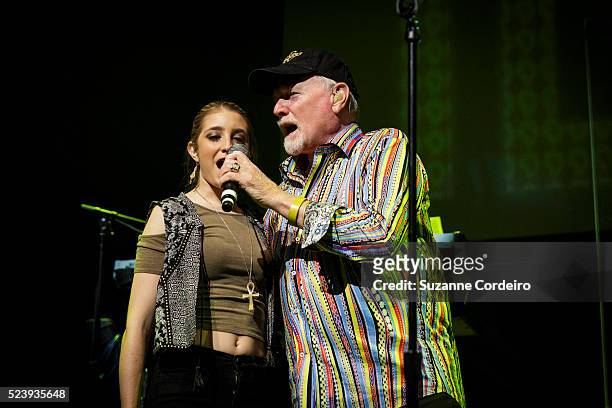 Mike Love's Daughter Ambha performs with The Beach Boys in concert at ACL Live on January 19, 2014 in Austin, Texas.