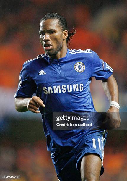 Didier Drogba of Chelsea during the UEFA Champions League Group D match between Chelsea and Apoel Nicosia at Stamford bridge in London, UK.