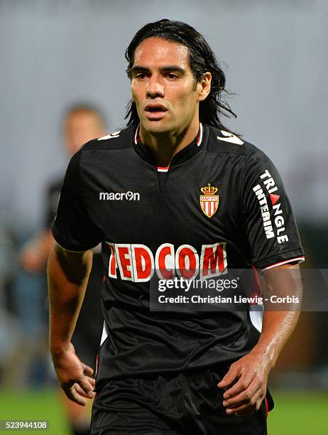 Monaco,s Radamel Falcao during the French First League soccer match, Marseille Vs AS Monaco at Stade Velodrome de Marseille in Marseille , France on...