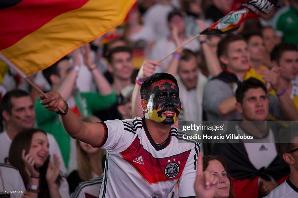 Germany-Algeria 2014 World Cup match at Commerzbank Arena in Frankfurt