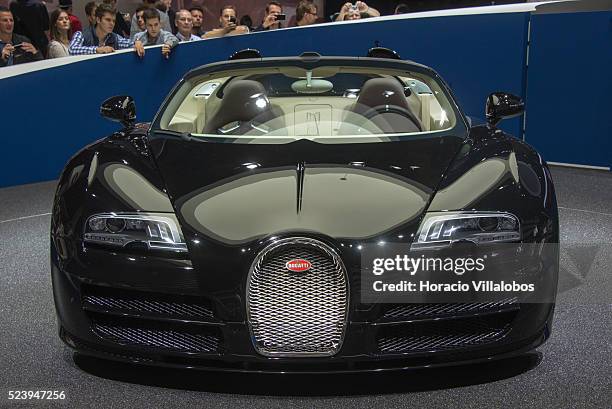 Bugatti Veyron Grand Sport Vitesse Legend Jean Bugatti edition at the Frankfurt Auto Show 2013, in Frankfurt, Germany, 19 September 2013. The...