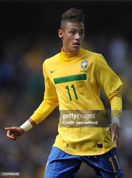 Neymar of Brazil during the international friendly match between Brazil and Scotland at the Emirates Stadium in London, UK.