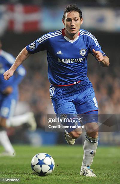 Frank Lampard of Chelsea during the UEFA Champions League Round of Sixteen, 2nd Leg match between Chelsea and FC Copenhagen at Stamford Bridge in...